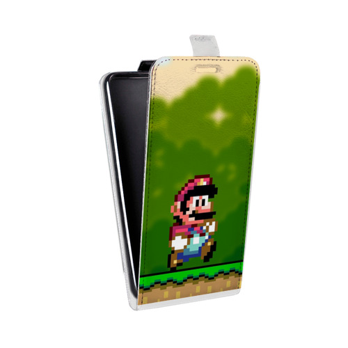 Дизайнерский вертикальный чехол-книжка для Samsung Galaxy Core Mario