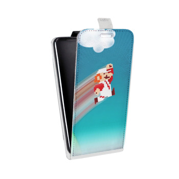 Дизайнерский вертикальный чехол-книжка для Samsung Galaxy S6 Edge Mario (на заказ)