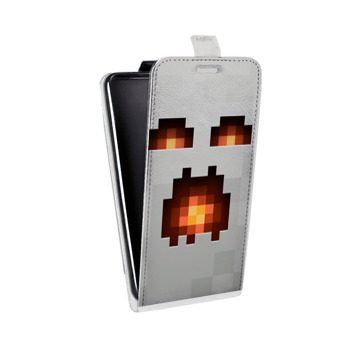Дизайнерский вертикальный чехол-книжка для Alcatel One Touch Pop D5 Minecraft (на заказ)