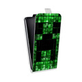 Дизайнерский вертикальный чехол-книжка для HTC 10 Minecraft