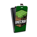 Дизайнерский вертикальный чехол-книжка для Samsung Galaxy A01 Core Minecraft