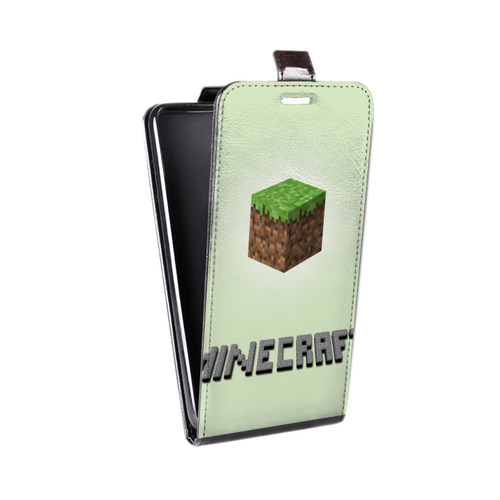 Дизайнерский вертикальный чехол-книжка для Realme X2 Pro Minecraft