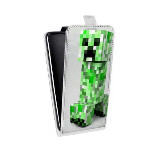 Дизайнерский вертикальный чехол-книжка для ASUS ZenFone 4 ZE554KL Minecraft