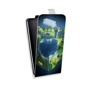 Дизайнерский вертикальный чехол-книжка для Iphone x10 Minecraft (на заказ)