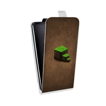 Дизайнерский вертикальный чехол-книжка для Alcatel One Touch Pixi 4 (4) Minecraft (на заказ)