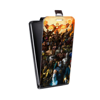 Дизайнерский вертикальный чехол-книжка для Iphone 5s Mortal Combat (на заказ)