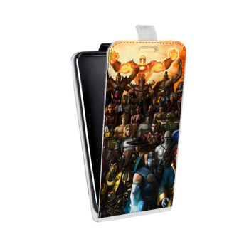 Дизайнерский вертикальный чехол-книжка для Huawei Honor 8 Mortal Combat (на заказ)