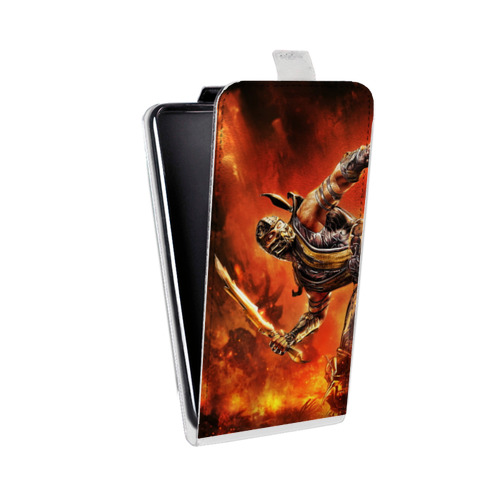 Дизайнерский вертикальный чехол-книжка для Doogee X5 Max Mortal Combat