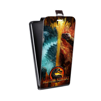 Дизайнерский вертикальный чехол-книжка для Samsung Galaxy Note 2 Mortal Combat (на заказ)