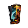 Дизайнерский вертикальный чехол-книжка для HTC Desire 12 Plus Mortal Combat