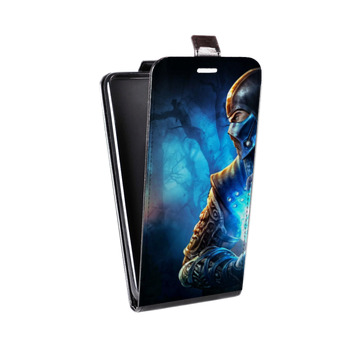Дизайнерский вертикальный чехол-книжка для Samsung Galaxy S6 Edge Mortal Combat (на заказ)