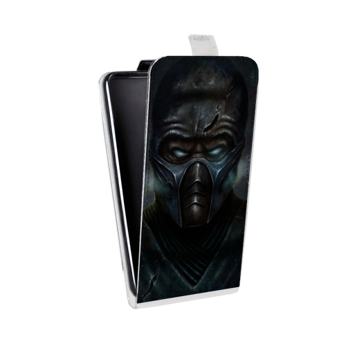 Дизайнерский вертикальный чехол-книжка для Samsung Galaxy Core Prime Mortal Combat
