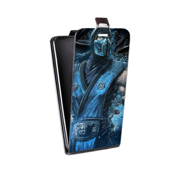 Дизайнерский вертикальный чехол-книжка для Iphone x10 Mortal Combat (на заказ)