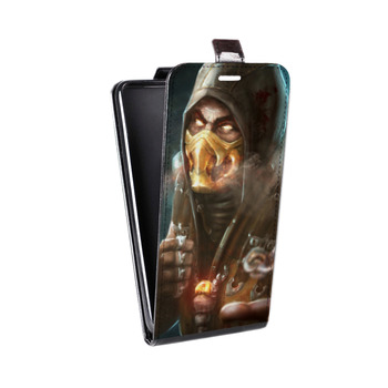 Дизайнерский вертикальный чехол-книжка для Samsung Galaxy Note 2 Mortal Combat (на заказ)