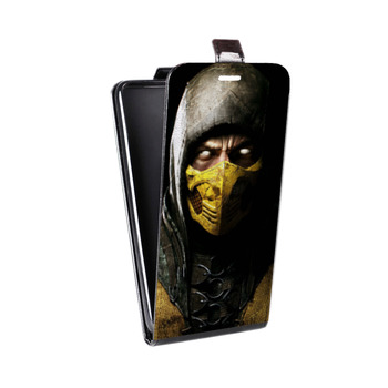 Дизайнерский вертикальный чехол-книжка для Iphone 7 Mortal Combat (на заказ)