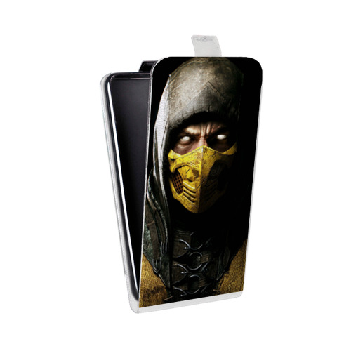 Дизайнерский вертикальный чехол-книжка для LG Q6 Mortal Combat