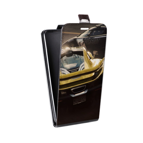 Дизайнерский вертикальный чехол-книжка для Sony Xperia XZ2 Compact Need for speed