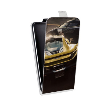Дизайнерский вертикальный чехол-книжка для Huawei P10 Lite Need for speed (на заказ)