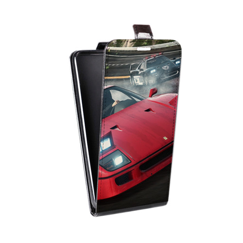 Дизайнерский вертикальный чехол-книжка для HTC Desire 530 Need for speed