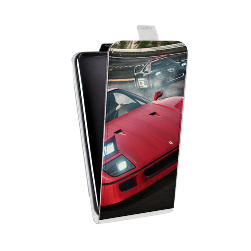 Дизайнерский вертикальный чехол-книжка для Realme 5 Need for speed