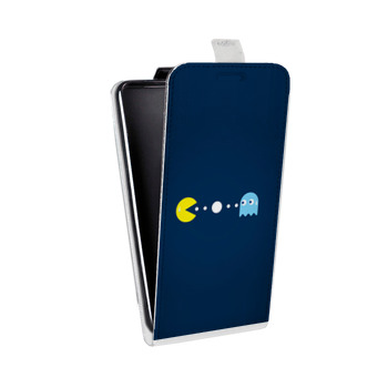 Дизайнерский вертикальный чехол-книжка для Samsung Galaxy S6 Edge Pacman (на заказ)