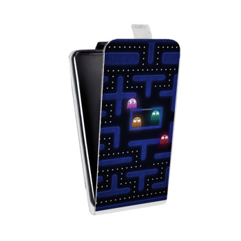 Дизайнерский вертикальный чехол-книжка для Samsung Galaxy S6 Edge Pacman (на заказ)