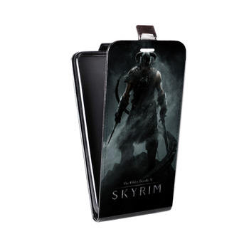 Дизайнерский вертикальный чехол-книжка для Samsung Galaxy J5 Skyrim (на заказ)
