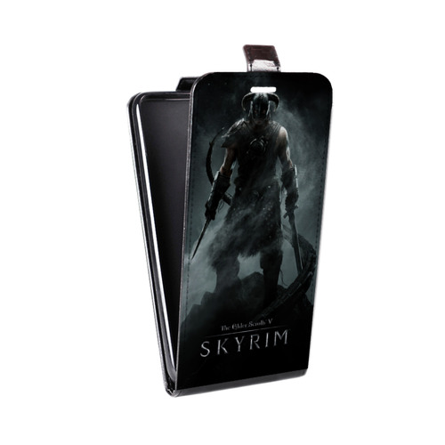 Дизайнерский вертикальный чехол-книжка для Realme 7 Pro Skyrim