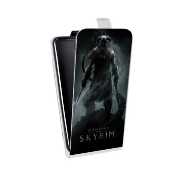 Дизайнерский вертикальный чехол-книжка для Huawei Honor 8 Skyrim (на заказ)