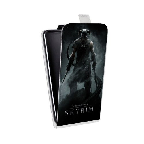 Дизайнерский вертикальный чехол-книжка для LG K10 Skyrim