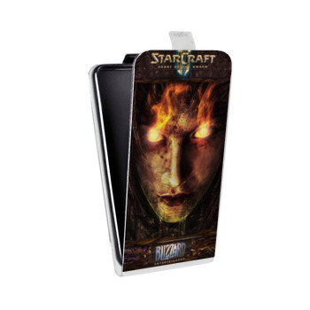 Дизайнерский вертикальный чехол-книжка для Iphone 7 Plus / 8 Plus Starcraft (на заказ)