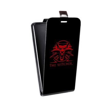 Дизайнерский вертикальный чехол-книжка для Iphone 7 Witcher (на заказ)
