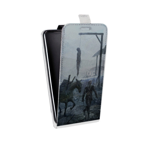 Дизайнерский вертикальный чехол-книжка для Samsung Galaxy Grand Neo Witcher