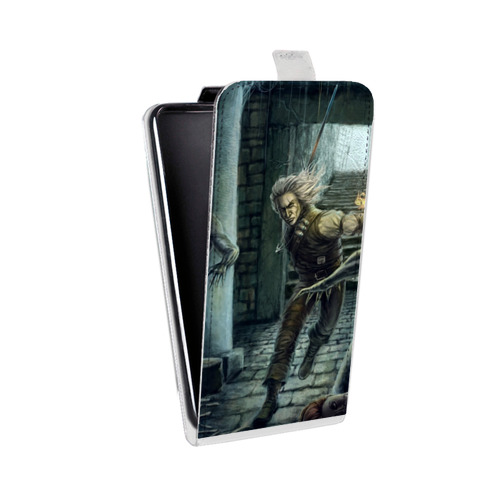 Дизайнерский вертикальный чехол-книжка для Iphone 12 Pro Witcher