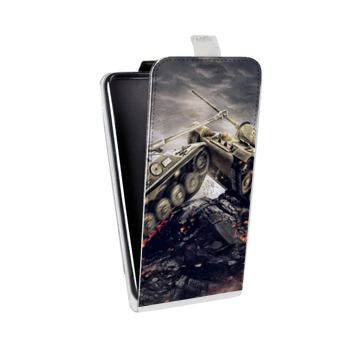 Дизайнерский вертикальный чехол-книжка для Sony Xperia XZ Premium Танки (на заказ)