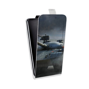 Дизайнерский вертикальный чехол-книжка для Sony Xperia E4g Танки (на заказ)