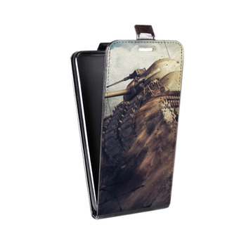 Дизайнерский вертикальный чехол-книжка для Samsung Galaxy S9 Plus Танки (на заказ)