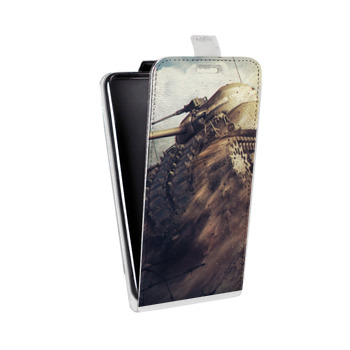 Дизайнерский вертикальный чехол-книжка для Samsung Galaxy S8 Plus Танки (на заказ)