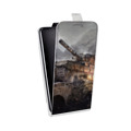 Дизайнерский вертикальный чехол-книжка для Iphone 12 Pro Танки
