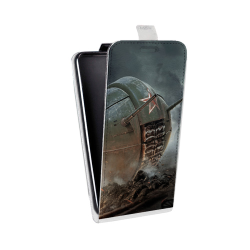 Дизайнерский вертикальный чехол-книжка для Samsung Galaxy A30 Танки