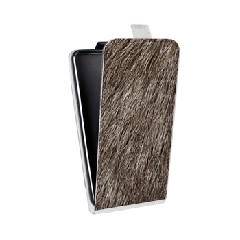 Дизайнерский вертикальный чехол-книжка для Samsung Galaxy S6 Edge Текстуры мехов (на заказ)