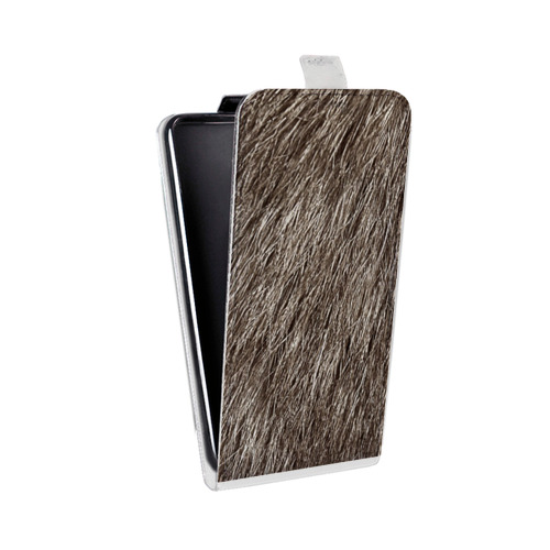 Дизайнерский вертикальный чехол-книжка для Huawei P10 Plus Текстуры мехов