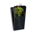 Дизайнерский вертикальный чехол-книжка для HTC Desire 601 Ящерицы