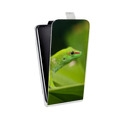 Дизайнерский вертикальный чехол-книжка для Samsung Galaxy Core Ящерицы