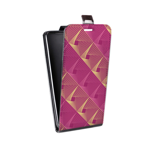 Дизайнерский вертикальный чехол-книжка для HTC Desire 12 Геометрические вихри