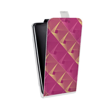 Дизайнерский вертикальный чехол-книжка для HTC Desire V Геометрические вихри (на заказ)