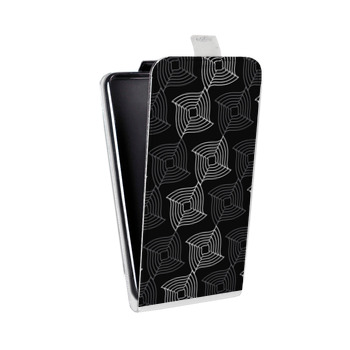 Дизайнерский вертикальный чехол-книжка для Sony Xperia Z3+ Геометрические вихри (на заказ)