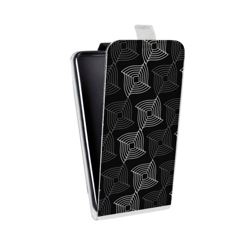Дизайнерский вертикальный чехол-книжка для Iphone 12 Pro Геометрические вихри