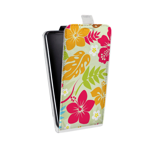 Дизайнерский вертикальный чехол-книжка для LG K10 Гавайские Шаблоны