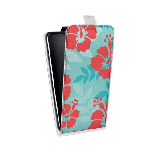 Дизайнерский вертикальный чехол-книжка для LG L70 Гавайские Шаблоны